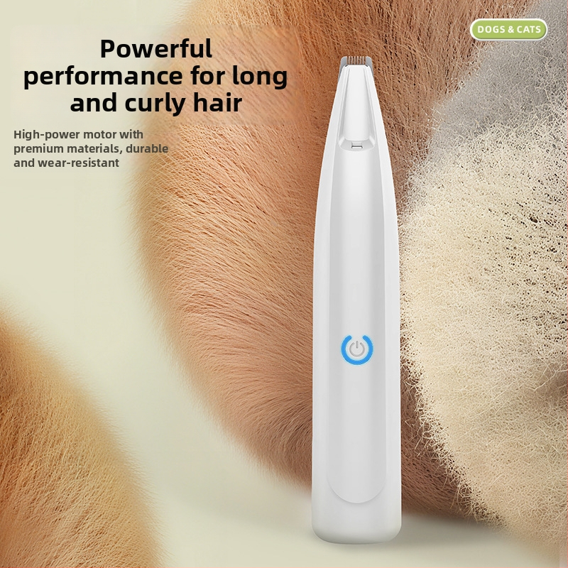 Ηλεκτρικός κοπτήρας κατοικίδιων για σκύλους και γάτες, ασφαλής, ήσυχος, LED φως, ABS περίβλημα