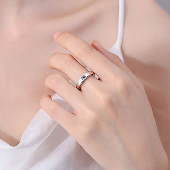 Moissanite prsten Weizi, geometrijski dizajn, proljeće 2025