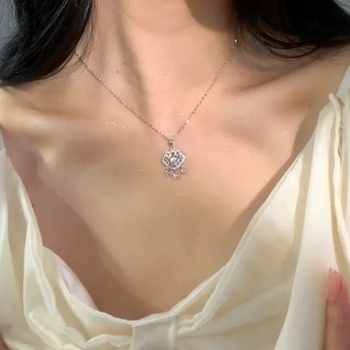 Geometrijski višeslojni lanac od bakra, elektroplating, O-lanac, rhinestones privjesak, težina 3 g, etnički stil