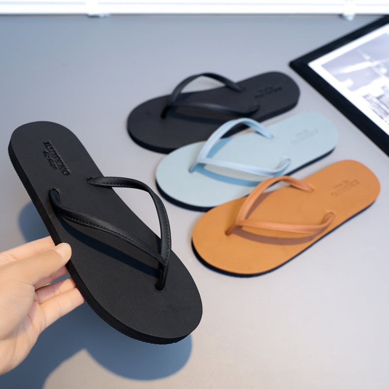 Мъжки джапанки – младежки модерен плосък стил, горно от гума пяна, подметка от гума, възраст 18–40