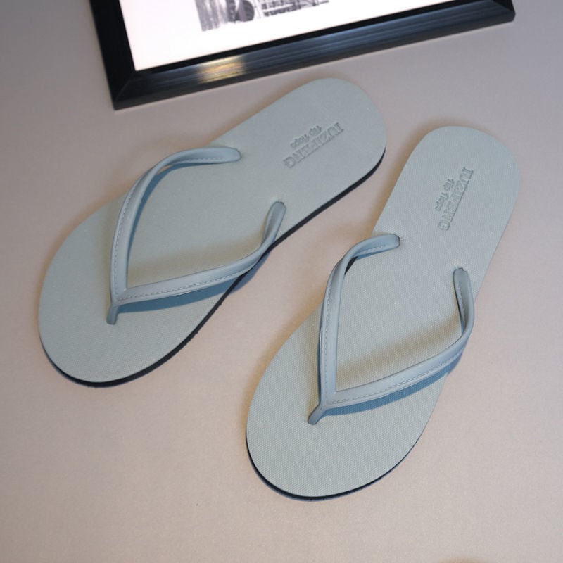 Мъжки джапанки – младежки модерен плосък стил, горно от гума пяна, подметка от гума, възраст 18–40