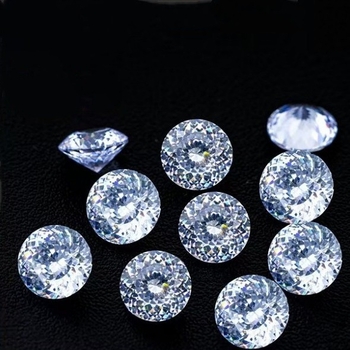 Moissanite piatră liberă rotundă, Bird's Nest Cut, 1 carat, VVS1, tăietură cu 100 fețe