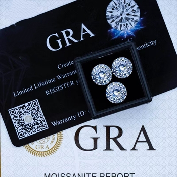 Moissanite piatră liberă rotundă, Bird's Nest Cut, 1 carat, VVS1, tăietură cu 100 fețe