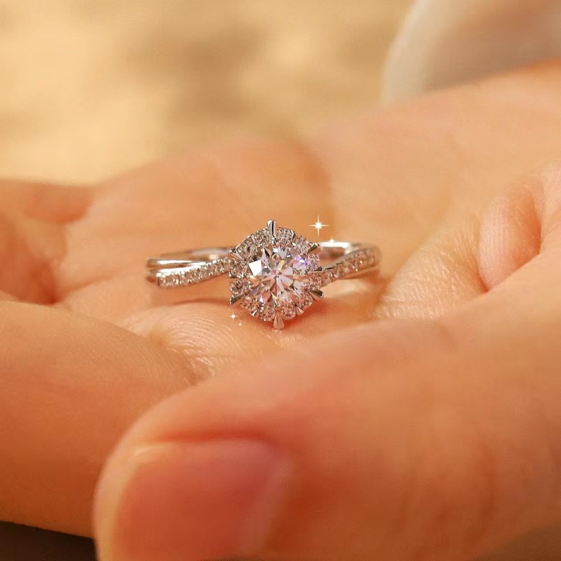 Inel din cupru, stil floral, marca Iisi love, finisaj Seiko