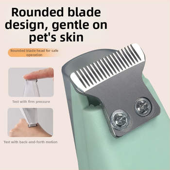 Zastrihávač labiek domáceho miláčika - nabíjateľný, s integrovaným vysávačom, nízka hlučnosť, elektrický clipper pre mačky a psy