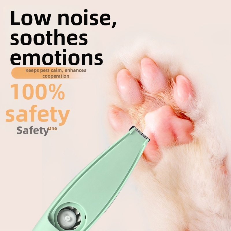 Zastrihávač labiek domáceho miláčika - nabíjateľný, s integrovaným vysávačom, nízka hlučnosť, elektrický clipper pre mačky a psy