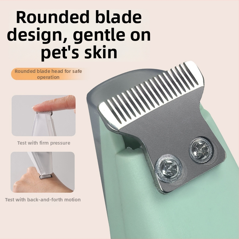 Zastrihávač labiek domáceho miláčika - nabíjateľný, s integrovaným vysávačom, nízka hlučnosť, elektrický clipper pre mačky a psy