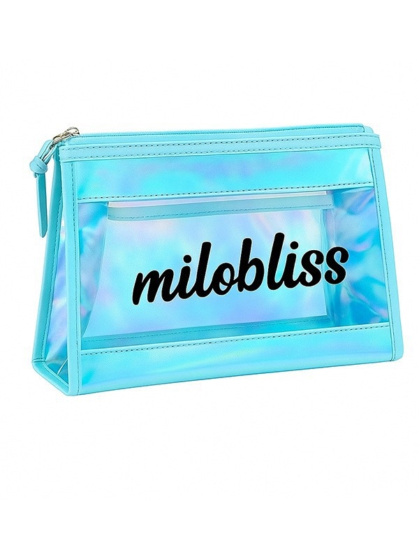 Τσαντάκι μακιγιάζ - αδιάβροχο, σχήματος dumpling, PVC υλικό, κλείσιμο με φερμουάρ, χωρητικότητα κάτω από 20 L