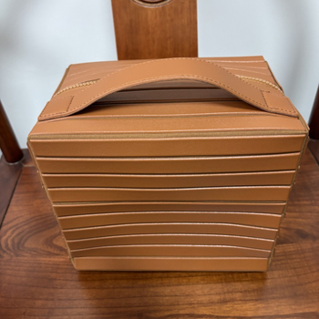 Ριγέ φορητή τσάντα μακιγιάζ με φερμουάρ, εξωτερικό PVC, επένδυση πολυεστερική, πολυλειτουργική