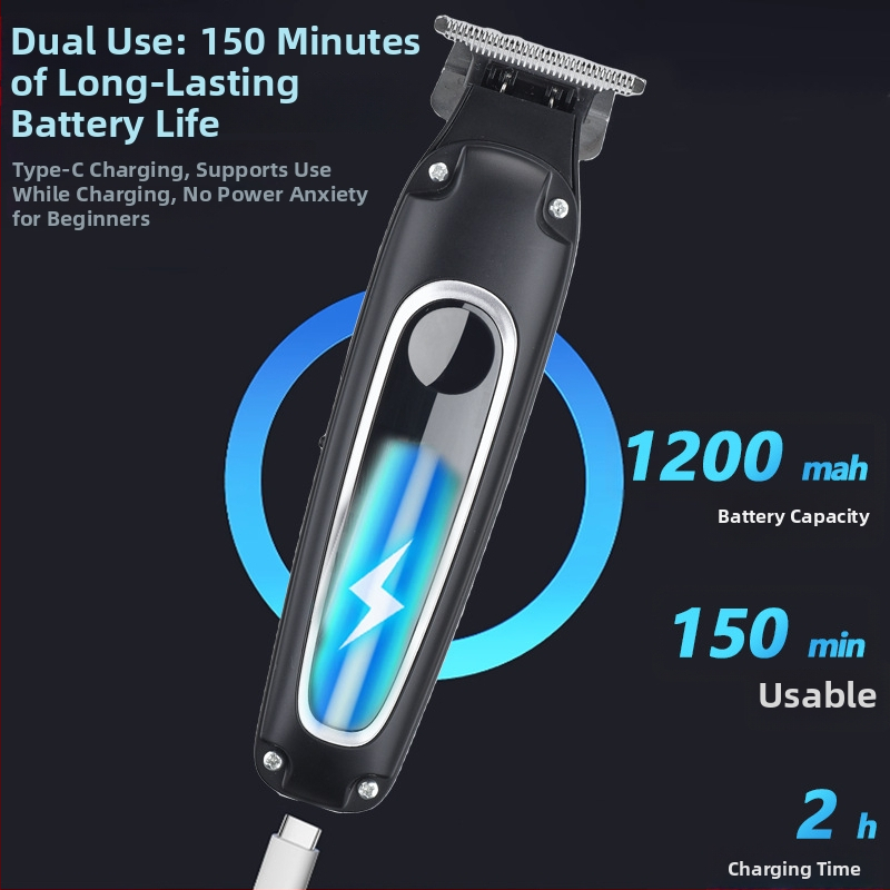 Elektrický kadernícky stroj V-839 – nabíjateľný, kefový motor, nerezové čepele, zabudovaná batéria 1200–2000mAh, plášť s nástrekom, všeobecné použitie, nie je vodeodolný