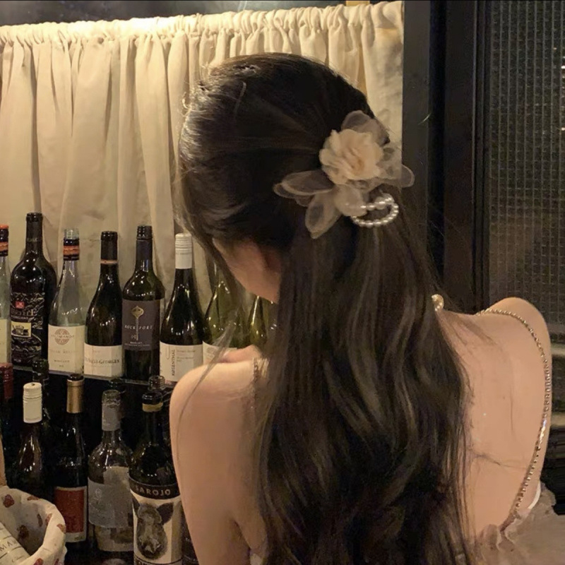 Accesorii pentru păr: Floare de încheietură și bentă de păr cu model floral, stil modern minimalist, pentru copii, iarna 2022