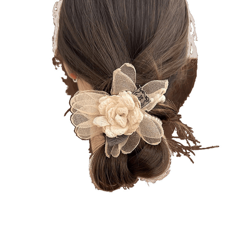 Accesorii pentru păr: Floare de încheietură și bentă de păr cu model floral, stil modern minimalist, pentru copii, iarna 2022