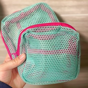 Cilindrična mrežasta torbica za makeup, putni organizator za kozmetiku i kablove