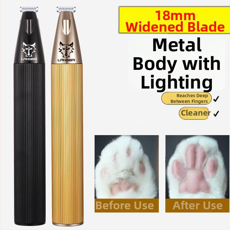 Τριμάρισμα τριχώματος κατοικίδιων με ευρεία κοπτική κεφαλή — Wolf Master, μεταλλική κατασκευή, για γάτες και σκύλους (πρόσωπο, αυτιά, μάτια, πατούσες)