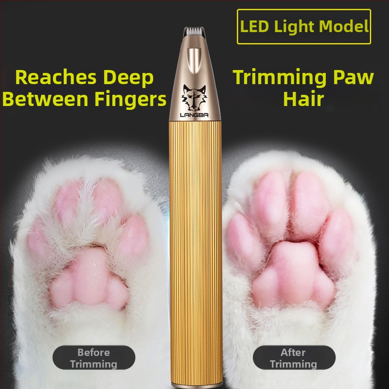 Τριμάρισμα τριχώματος κατοικίδιων με ευρεία κοπτική κεφαλή — Wolf Master, μεταλλική κατασκευή, για γάτες και σκύλους (πρόσωπο, αυτιά, μάτια, πατούσες)