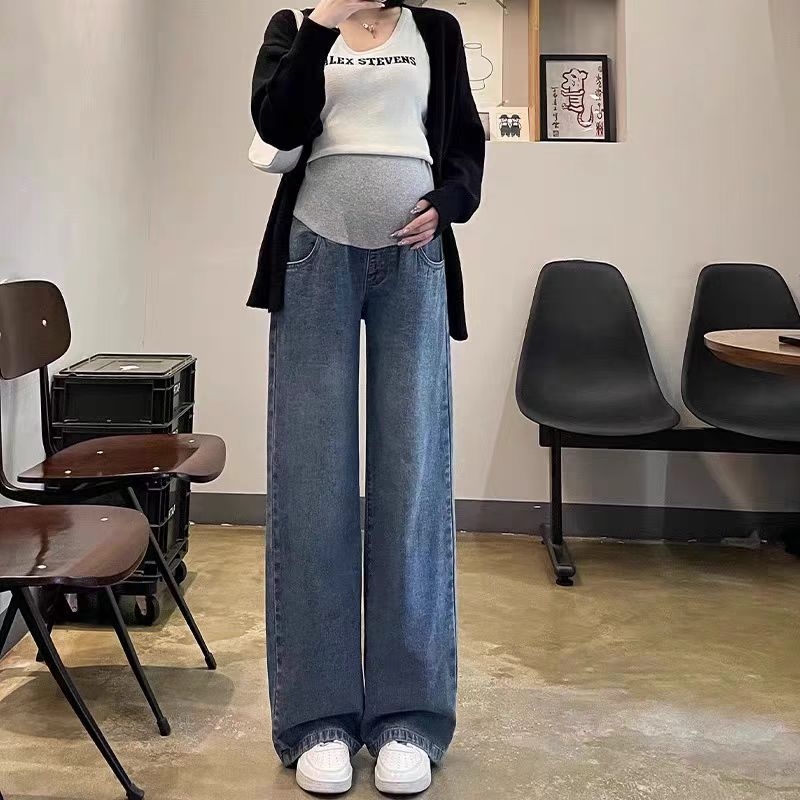 Kismama farmernadrág, lazán szabott, has támasztó, denim 70-80% pamut, 2023