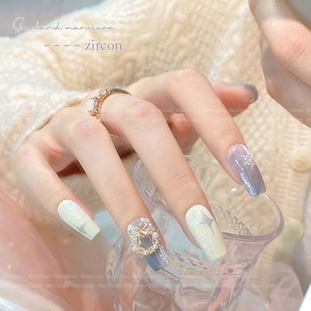 Декорации за нокти: светъл лукс коледен венец за нокти, циркони, перли, триизмерни кристали и панделка (Материали: метал, пластмаса; Шаблон: верига; Нетно съдържание: 0.05 кг; Бранд: miss gooey)