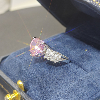 Ding Rui Réz Cirkón Szív Gyűrű Nőknek