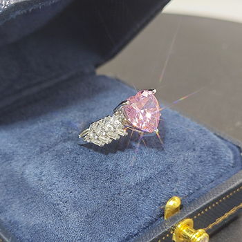 Ding Rui Réz Cirkón Szív Gyűrű Nőknek