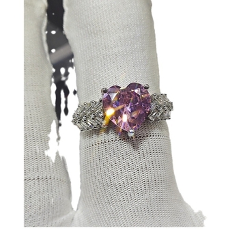 Ding Rui Réz Cirkón Szív Gyűrű Nőknek