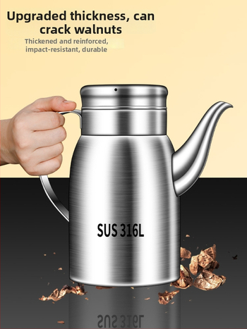 Posuda za ulje od 316L nehrđajućeg čelika za kuhinju, prehrambena kvaliteta, automatsko otvaranje i zatvaranje