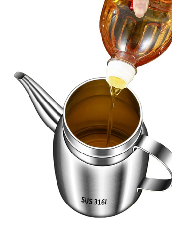 Posuda za ulje od 316L nehrđajućeg čelika za kuhinju, prehrambena kvaliteta, automatsko otvaranje i zatvaranje