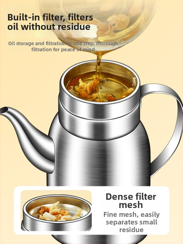 Posuda za ulje od 316L nehrđajućeg čelika za kuhinju, prehrambena kvaliteta, automatsko otvaranje i zatvaranje