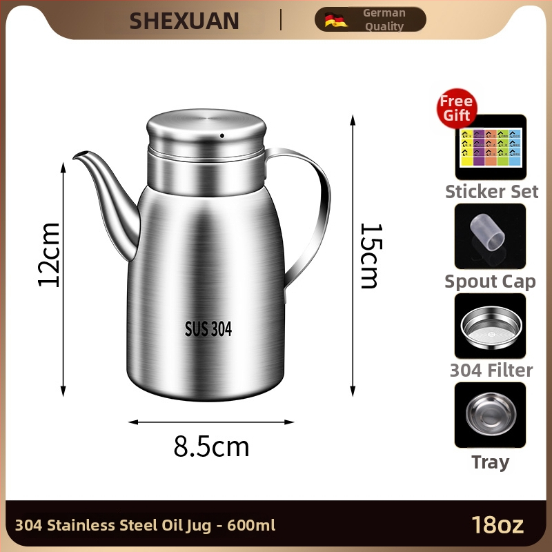 Posuda za ulje od 316L nehrđajućeg čelika za kuhinju, prehrambena kvaliteta, automatsko otvaranje i zatvaranje