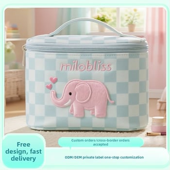 Τσαντάκι μακιγιάζ από PU δέρμα, αδιάβροχη, χωρητικότητα κάτω από 20 L, εσωτερική θήκη με φερμουάρ, ζωϊκό μοτίβο