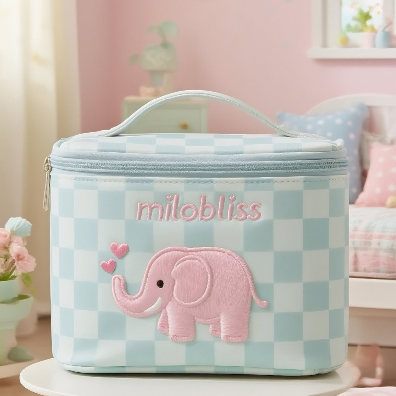 Τσαντάκι μακιγιάζ από PU δέρμα, αδιάβροχη, χωρητικότητα κάτω από 20 L, εσωτερική θήκη με φερμουάρ, ζωϊκό μοτίβο