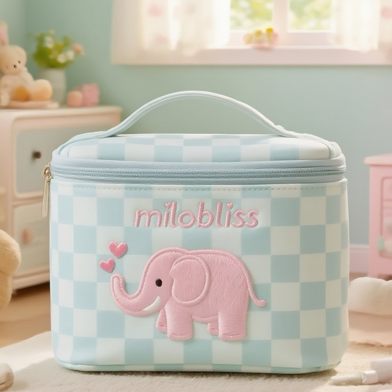 Τσαντάκι μακιγιάζ από PU δέρμα, αδιάβροχη, χωρητικότητα κάτω από 20 L, εσωτερική θήκη με φερμουάρ, ζωϊκό μοτίβο