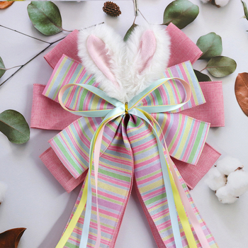 Húsvéti pillangó masni – kézzel készített DIY virág gyűrű dekoráció, otthoni dekoráció (Típus: Húsvéti pillangó masni; Anyagok: nylon, selyem, poliészter; Márka: OOOT BAORJCT; Modell: 260106)