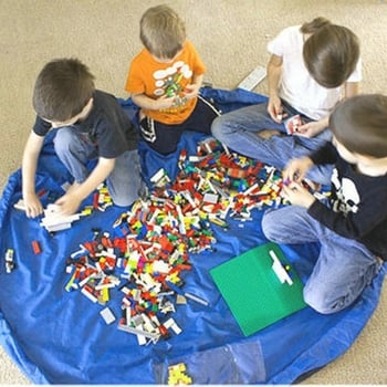 Játékok tároló táska, kör alakú poliészter tok, modell HD-GBK201, Han Duo