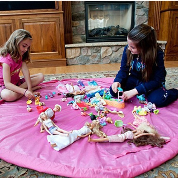 Játékok tároló táska, kör alakú poliészter tok, modell HD-GBK201, Han Duo