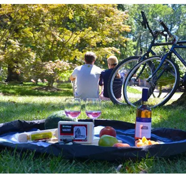 Játékok tároló táska, kör alakú poliészter tok, modell HD-GBK201, Han Duo