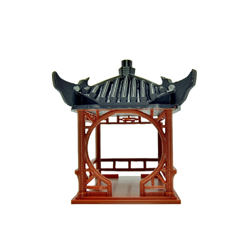 Akvériumi mikro-táj dísz, műanyag, 3D-nyomtatás, ókori építészeti mikro-táj stílus