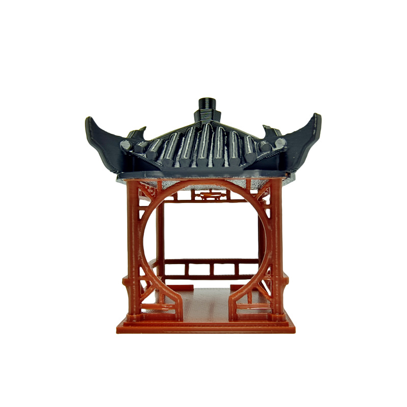 Akvériumi mikro-táj dísz, műanyag, 3D-nyomtatás, ókori építészeti mikro-táj stílus