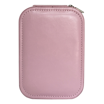 Καλλυντική θήκη PU με LED φως, κλείσιμο με φερμουάρ, υπερ-ελαφριά και φορητή με επεκτεινόμενο εσωτερικό