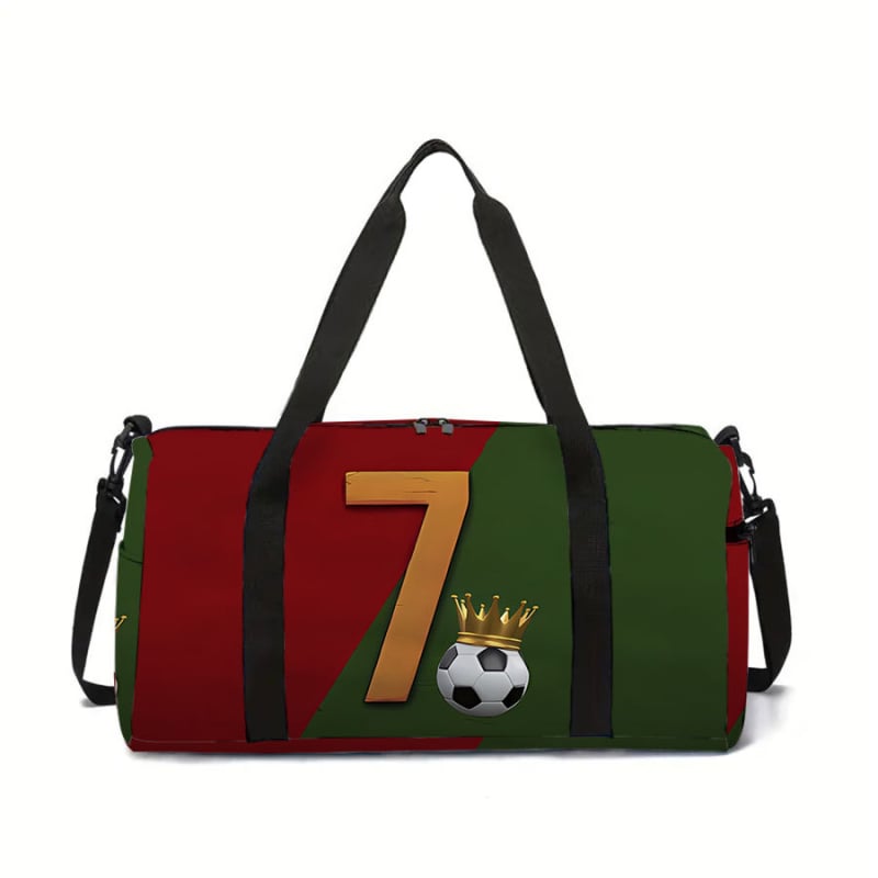 Putna torba s motivom Number 7 nogomet – poliester, unisex, stil rekreacijskog putovanja, ovlaštena privatna marka