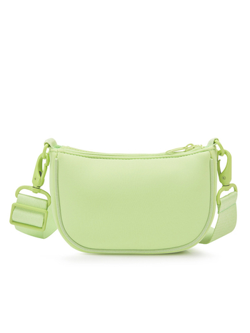 Prilagođena polumjesna torba preko ramena od diving tkanine, najlonska podstava, zatvarač, GUAN XIN