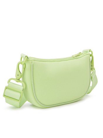 Prilagođena polumjesna torba preko ramena od diving tkanine, najlonska podstava, zatvarač, GUAN XIN