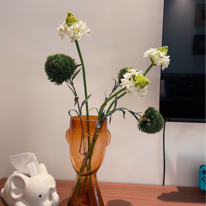 Dendrobium orhideja umjetni cvijet u vazi, aranžman za dnevnu sobu, hair-styling tehnika, materijal: plastika, Dong Rui