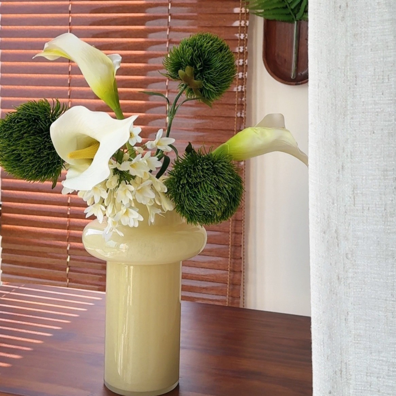 Dendrobium orhideja umjetni cvijet u vazi, aranžman za dnevnu sobu, hair-styling tehnika, materijal: plastika, Dong Rui