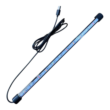 LED svjetlo za akvarij, dvostruki red, USB napajanje, 110V kompatibilno, PVC i staklo