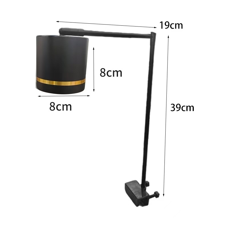LED podvodno osvjetljenje za akvarij za uzgoj biljaka — potpuno spektrum, aluminijsko kućište, 15W, pogodno za mikro pejzaže s mahovinom
