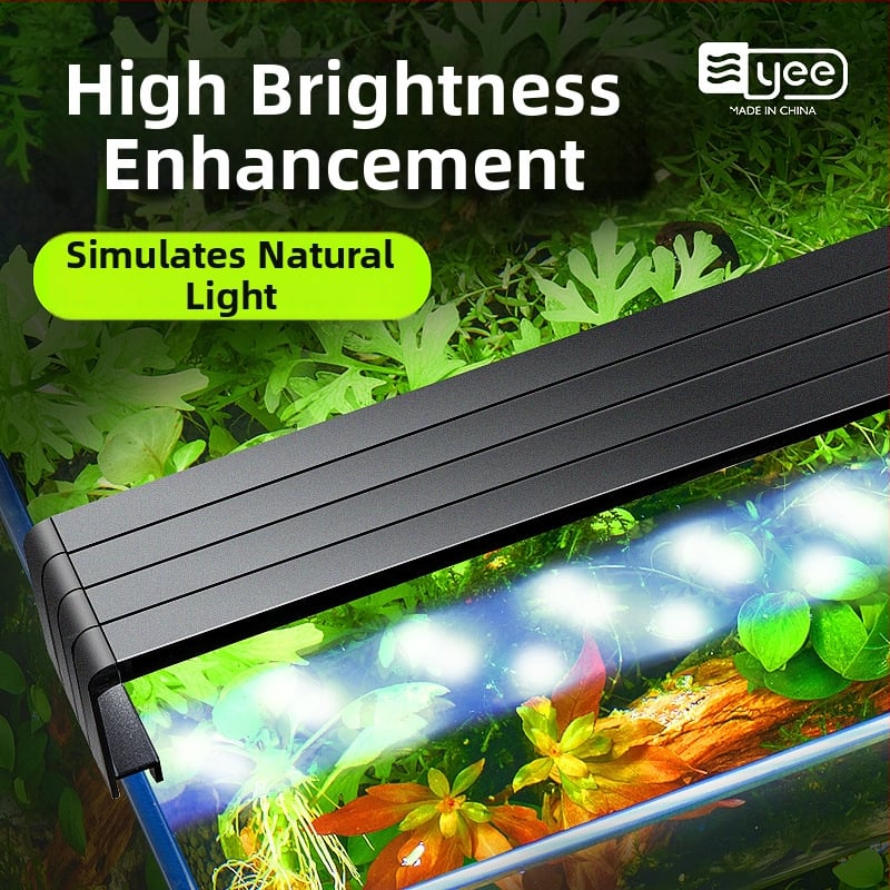LED lampa za akvarij – vodootporna, puni spektar, za vodene biljke, zaštita očiju, teleskopski podesiv nosač