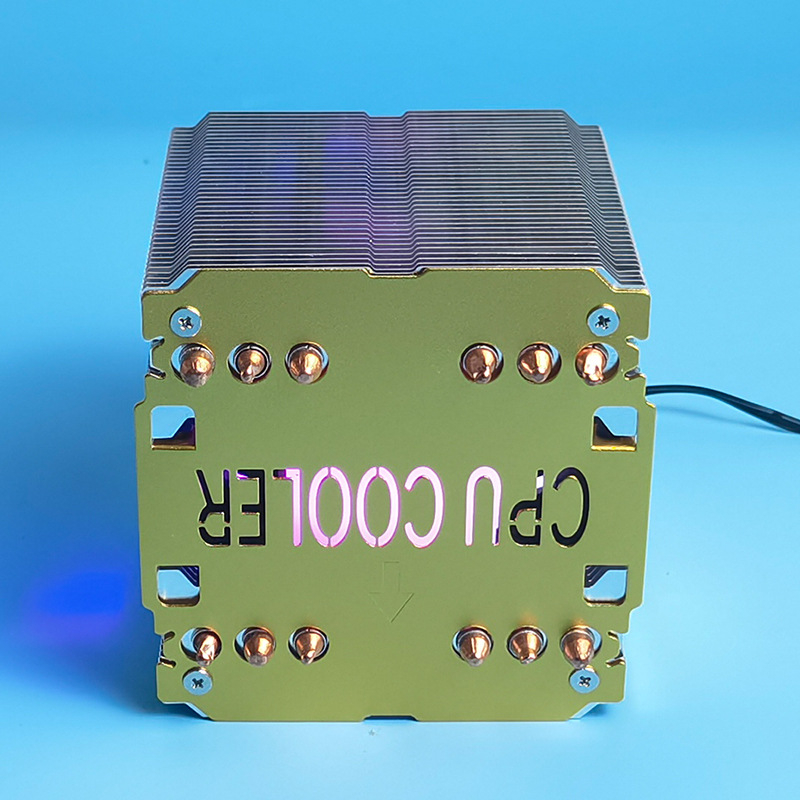 Radiator LED pentru semiconductori, din cupru-aluminiu, 4–6 țevi de răcire, răcire cu aer, zgomot 25 dB, durată de viață 50.000 h