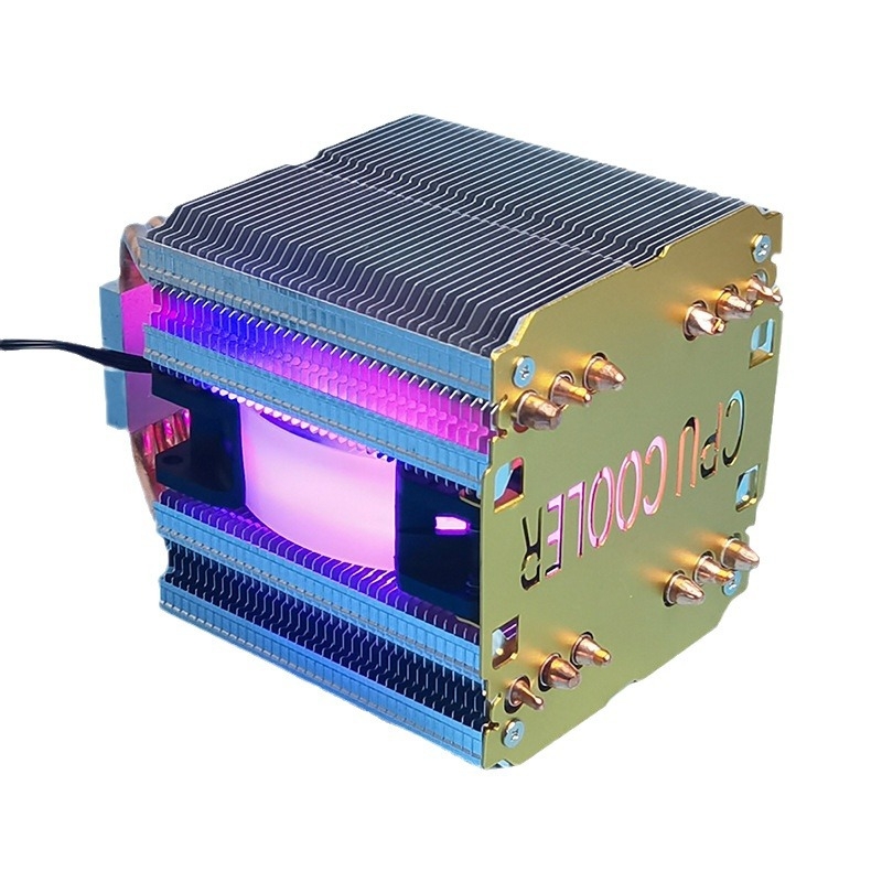 Radiator LED pentru semiconductori, din cupru-aluminiu, 4–6 țevi de răcire, răcire cu aer, zgomot 25 dB, durată de viață 50.000 h