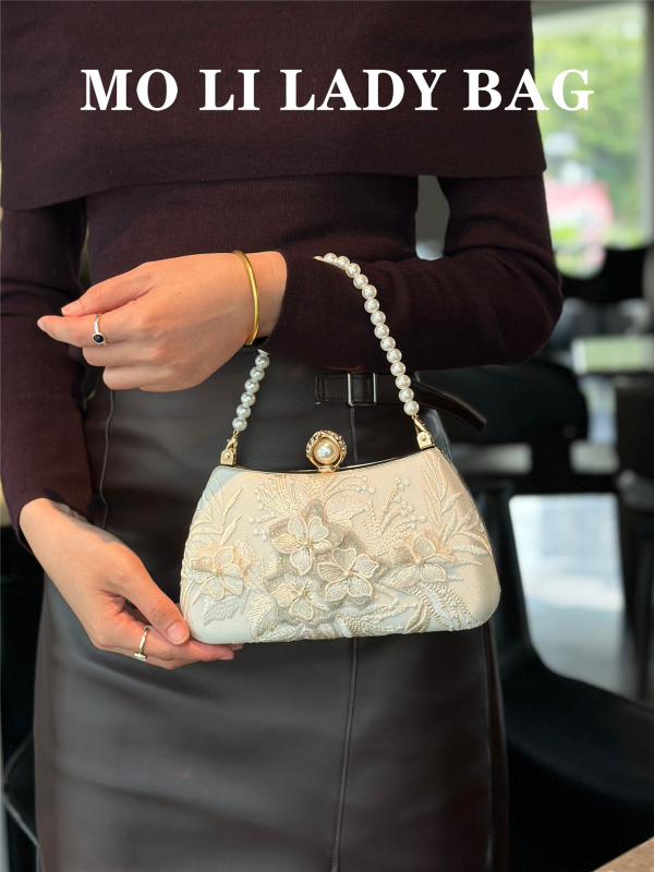 Estélyi táska - párna alakú, poliészter, zár, telefon számára zseb, poliészter bélés, 2025 téli kiadás