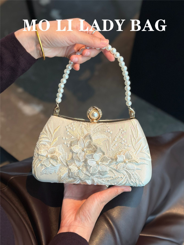 Estélyi táska - párna alakú, poliészter, zár, telefon számára zseb, poliészter bélés, 2025 téli kiadás